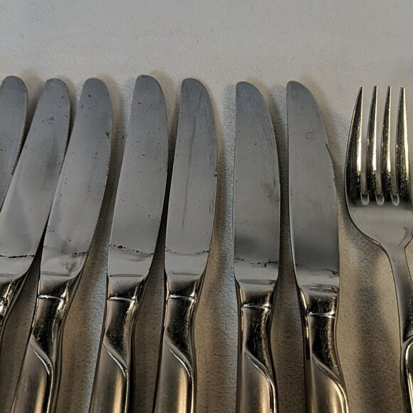 J.A. Henckels SYNERGY Stainless Steel 18/10 Flatware Lot 11 Butter Knives Fork - Picture 7 of 16